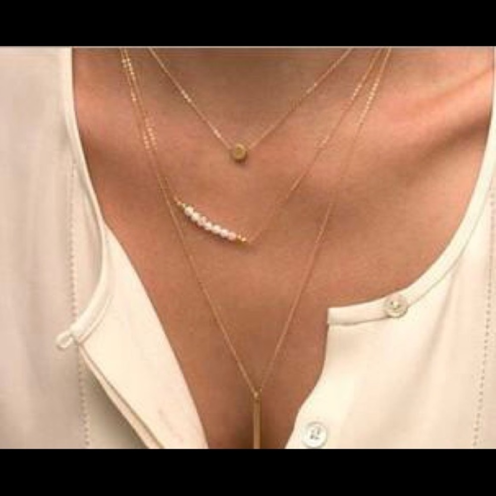 Multi layered statement necklace